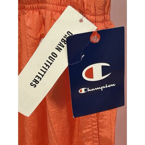NWT Champion/ Urban Outfitters Coral Heat Windbreaker Pants Women's size M - Picture 3 of 5